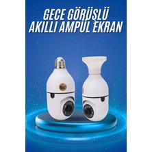 Nevamel® Gece Görüşlü Akıllı Dönebilen Ev Kamerası Ampül Kamera