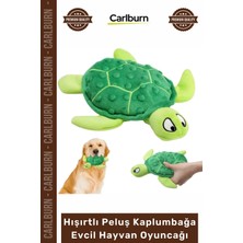 Carlburn #petshop Yumuşak Sesli Diş Kaşıyıcı Köpek Eğitici Hışırtlı Peluş Kaplumbağa Evcil Hayvan Oyuncağı