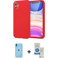 Pileli Store Pilelistore™ iPhone 11 Kılıf Kozmos Yansıma Özel Seri - Şeffaf Royal Nano Ekran Koruyucu + Neon Fosforlu Kamera Lens - Mı