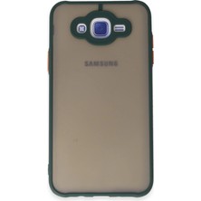 Selfbuysell Samsung Galaxy J7 Kılıf Montreal Silikon Kapak - Yeşil