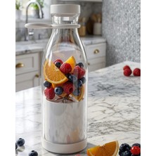 Epilons Şarjlı Taşınabilir Blender 380 ml USB Kablosuz Smoothie ve Meyve Karıştırıcı