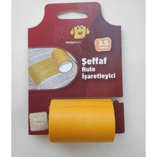 İleri Grup Yapışkanlı Renkli Şeffaf Rulo Satır Işaretleyici 65 mm x 3,5 Metre