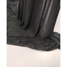 Kumaş Parça Küllü Siyah Penye Kumaş Ipeksi Yumuşak Ince Dökümlü Tişörtlük & Elbiselik 180X275CM