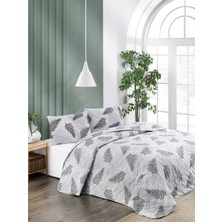 Forev Kapitoneli Çift Taraflı Pamuklu Çift Kişilik Pike Seti -  200X230- 50X70