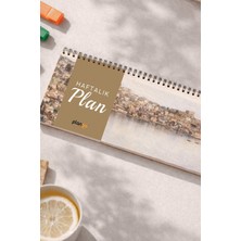 Tarihsiz Spiralli Haftalık Masaüstü Planlayıcı - Trabzon - 10X30 cm Plango