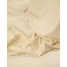 Kumaş Parça Krem Poplin Dokuma Kumaş Yumuşak Pamuklu Gömleklik 145X315CM