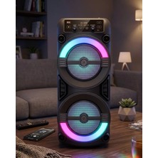 Nevamel® Rgb Işıklı Taşınabilir Bluetooth Hoparlör Güçlü Stereo Ses