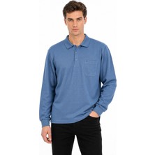 Dynamo Erkek Büyük Beden Mevsimlik Polo Yaka Cepli Sweatshirt BGL-ST05367