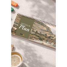 Tarihsiz Spiralli Haftalık Masaüstü Planlayıcı - Sakarya - 10X30 cm Plango