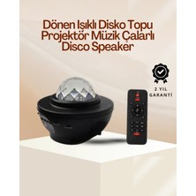 Nevamel Yıldız & Okyanus Dalga Projektörü – Bluetooth / USB Hoparlörlü