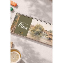 Tarihsiz Spiralli Haftalık Masaüstü Planlayıcı - Eskişehir - 10X30 cm Plango