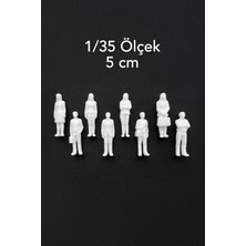 Aysluka Maket Insan 8 Adet 1/35 Ölçek 5cm, Maket - Teraryum ve Minyatür Müze Için Minyatür Insan