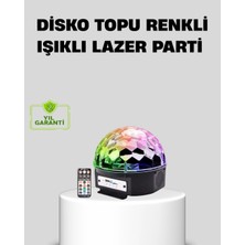 Nevamel Ritim Hassasiyetli Bluetooth Hoparlörlü Disko Işığı Döner LED Efektli