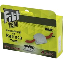Selfbuysell Filit  4pcs  Karınca - Hamam Böcek  Yemi   6AY Etkili - Istasyon   Yem: 1.5gr x 4AD.=6GR (5324)