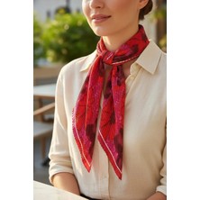 Trend Nexus Desenli Piliseli FULAR(70X70CM)ŞAL