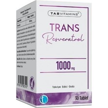 Belirtilmemiş Tabvıtamıns Trans Resveratrol 30 Tablet