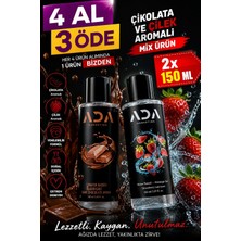Ada Marketing Kayganlaştırıcı Jel 150 ml Çikolata ve Çilek Aromalı Yenilebilir Özel Formül Ultra Yoğun