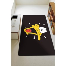 Dolce Mariee Modern Desenli Dijital Baskı Kaymaz Taban Çocuk ve Genç Odası Halısı H0771