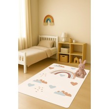 NEWORA Modern Desenli Dijital Baskı Kaymaz Taban Çocuk ve Genç Odası Halısı H0755