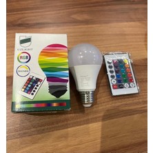 Uzlight Uzlıght Uzled 10W E27 Rgb Kumandalı Renkli LED Ampul