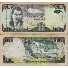 Banknoting Jamaika 100 Dolar 2021 Çok Temiz+