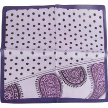Bijuteri Net Benekli Desenli Zr Şifon Fular 50*50 cm