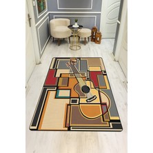 Dolce Mariee Modern Desenli Dijital Baskı Kaymaz Taban Halı H0962