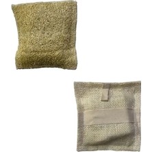 Wellasya Sabun Dolgulu Doğal Kabak Lifi (Loofah)  Peeling Etkili Banyo Lifi, Ölü Deri Temizleyici