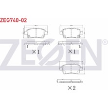 Otoco Toyota Yaris (_CP10) 1.3ı 1999-2005 / Yaris (_CP10) 1.0ı 1999-2005 Ön Ikazlı Fren Balatası