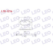 Otoco Mercedes Vito (W639) 115 Cdı 2003-2014 / Vito (W639) 110 Cdı 2003-2014 Arka Fişli Fren Balatası