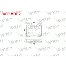 Otoco Mercedes S Serisi (W140) S 320 1991-1998 / S Serisi (W140) S 300 1991-1998 Ön Fren Balatası