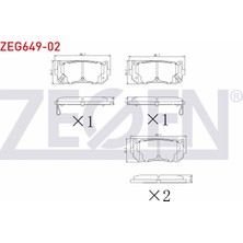Otoco Kia Carens Iı 1.6ı 2002-2006 / Carens Iı 2.0 Crdı 2002-2006 Arka Ikazlı Fren Balatası
