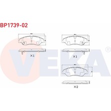 Otoco Kia Sportage (K00) 2.0ı 16.00MM 1994-2004 Ikazlı Ön Fren Balatası