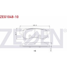 Otoco Chevrolet Lacetti (J200) 1.6ı 2006-2012 / Chevrolet Lacetti 1.4ı 16V 2006-2012 Arka Fren Balatası
