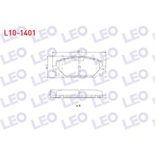 Otoco Toyota Yaris (P9) 1.0 Vvt-I 2006-2010 / Yaris (P9) 1.33 Vvt-I 2006-2010 Ön Fren Balatası
