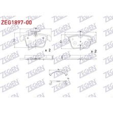 Otoco Vw Golf Vııı - Caddy V 2020 / Skoda Octavia Iv (Nx3) 2020 Arka 300MM Dısk Fren Balatası