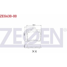 Otoco Fren Balata Arka C Serısı (W202) C 200 1993-2000/(W202) C 180 1993-2000/(W202) C 200 Cdı 1993-2000/(