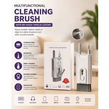Pazaraza Multifunctional Cleaning Brush Çok Fonksiyonlu Temizlik Fırçası Seti – Klavye, Kulaklık ve Telefon Temizleyici