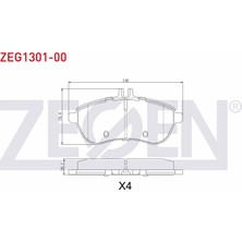 Otoco Mercedes C Serisi (W204) C 180 2007-2014 / C 200 Cdı 2007-2014 Ön Fren Balatası