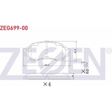 Otoco Mazda 323 Vı (Bj) 1.4ı 16V 1998-2004 / 323 Vı (Bj) 1.5ı 16V 1998-2004 Ön Fren Balatası
