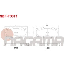 Otoco Toyota Hi-Lux Pick Up (TGN1_,GGN2_,GGN1_,KUN2_,KUN1_) 2.5 D-4d 2005-2011 Ön Ikazlı Fren Balatası