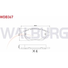 Otoco Peugeot 307 1.6 2000-2007 / 307 1.6 Hdı 2000-2007 Ön Fren Balatası