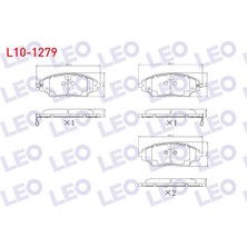 Otoco Chevrolet Aveo (T300) 1.2 16V 2011-2014 / Aveo (T300) 1.4 16V 2011-2014 Ön Ikazlı Fren Balatası