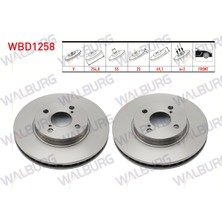 Otoco Toyota Corolla (_E12_) 1.4 Vvt-I 2002-2007 I Ön Havalı 4 Bjn 254,8X25X55X49,1 Fren Diski