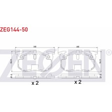 Otoco Peugeot 206 (2A / C) 1.6ı 16V 1998-2006 Arka Fren Balatası