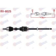 Otoco Land Rover Discovery Sport (L550) 2.0 D 2015 Komple Aks Sag On Uzunluk 1042MM