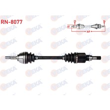 Otoco Renault Clio Iıı 1.2 - 1.4 - 1.5 Dcı 2005-2012 / Dacia Logan - Logan Komple Aks Sol On Uzunluk 649MM
