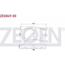 Otoco Ford Transit (V347) 2.4 Tdci 2006-2014 / 3.2 Tdci 2006-2014 Arka Fren Balatası
