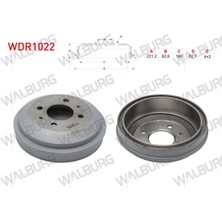 Otoco Hyundai Accent Milenium 1.5 Crdı - 1.6 2000-2002 Fren Kampanasi Arka 4 Delik 221,2X62,6X180X62,7