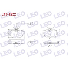 Otoco Volkswagen Transporter Iv (70XB,70XC,7DB,7DW) 2.4 D 1990-2003 Arka Fişli Fren Balatası